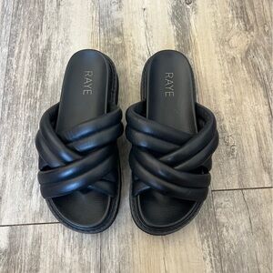 RAYE from REVOLVE Litzy Slide in Black